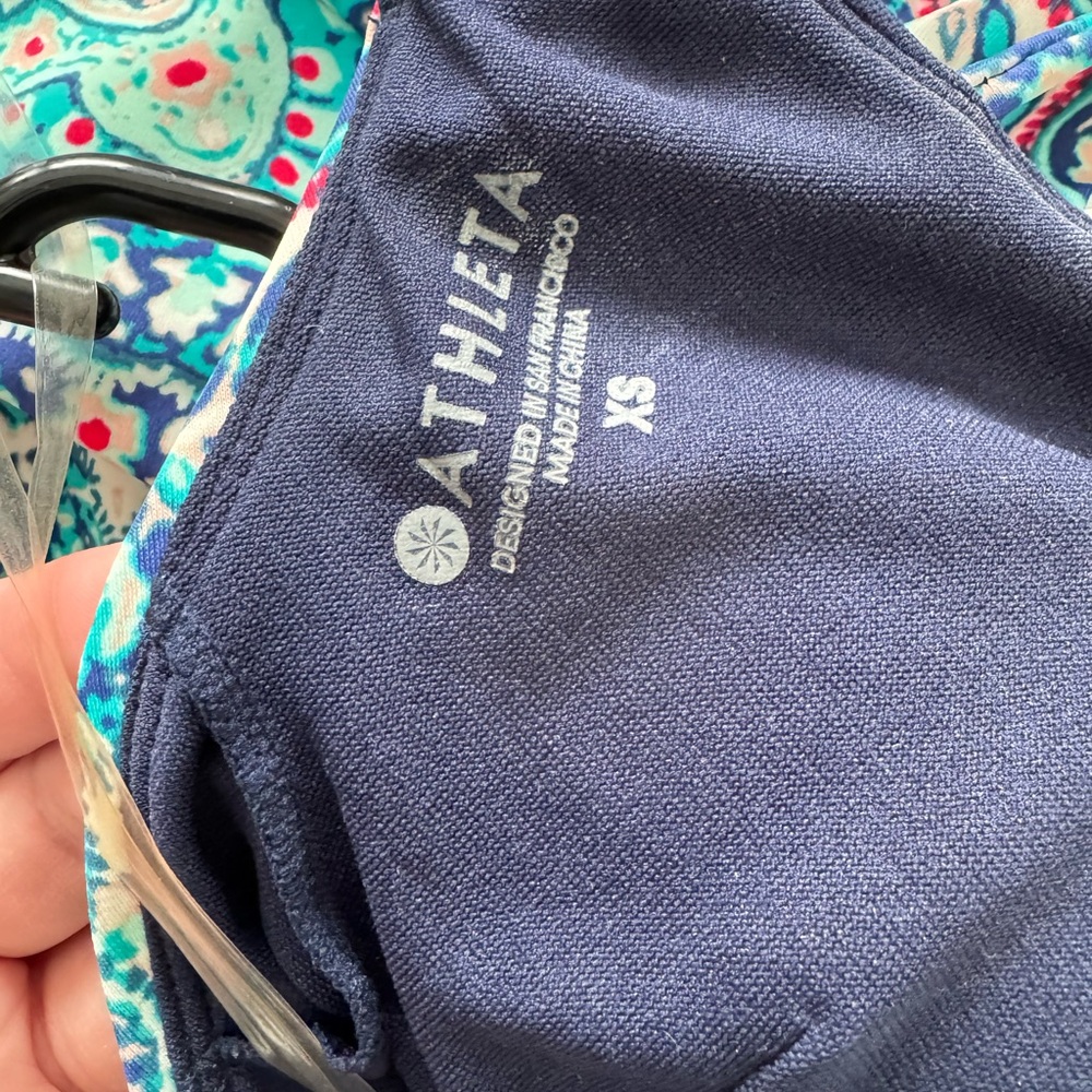 Athleta Blue and Pink Patterned Swim Dress - Picture 4 of 4